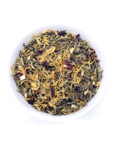 té sencha desteinado zumo de naranja. 2