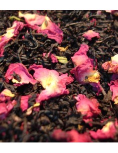 Té negro rosas rojas