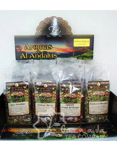 Expositor Té Aromas de Al Andalus para 100 gr.