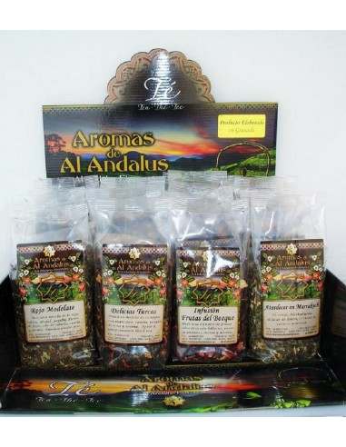 Expositor Té Aromas de Al Andalus para 100 gr.