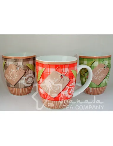 Mugs "Tea Green, Tea Black & Rooibos" (Pack 3 unidades)