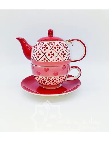 Tea For One Corazón Roja