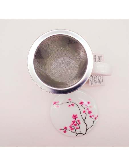 MUG CON FILTRO CHERRY BLOSSOM, 0.250ML