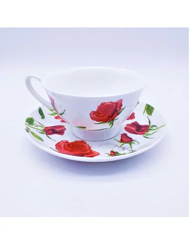 Taza con plato de Porcelana China fina, Elizabeth 0,250 l