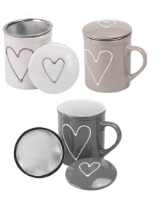 Comprar Mug con Filtro Corazón (Color aleatorio) - Granada Tea Company