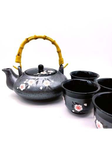 Juego Té Porcelana Lisa, 5 piezas