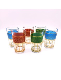 Vaso Marroquí Multicolor 6 ud.