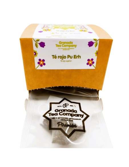 Comprar Pirámides Té Rojo Pu Erh 15 uds - Granada Tea Company