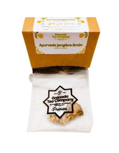 Comprar Pirámides Infusión Jengibre Limón 15 uds - Granada Tea Company