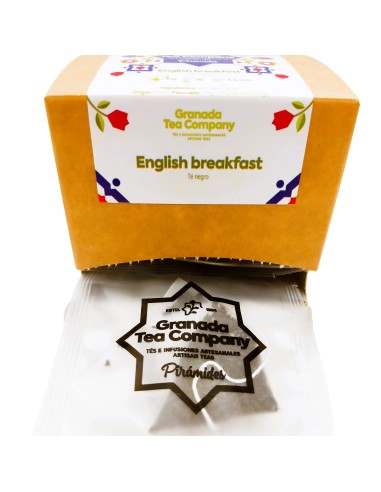 Comprar Pirámides Té English Breakfast 15 uds - Granada Tea Company