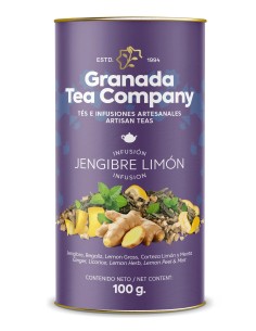 Comprar Infusión Jengibre Limón Can 100 g - Granada Tea Company