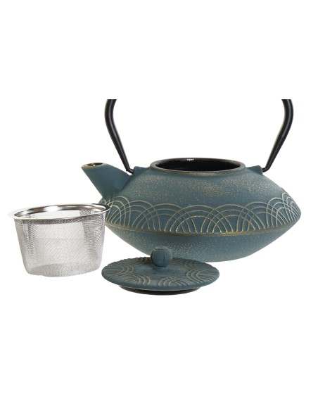 Comprar Tetera Hierro Fundido Olimpia Granate/Turquesa, 850ml - Gra...