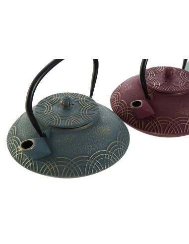 Comprar Tetera Hierro Fundido Olimpia Granate/Turquesa, 850ml - Gra...