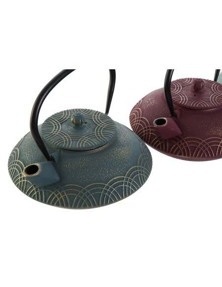 Comprar Tetera Hierro Fundido Olimpia Granate/Turquesa, 850ml - Gra...