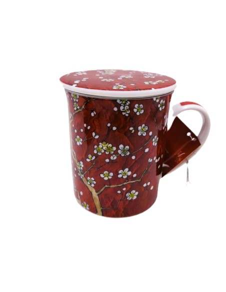 Comprar Mug con filtro Almendro roja, 0,250 l - Granada Tea Company
