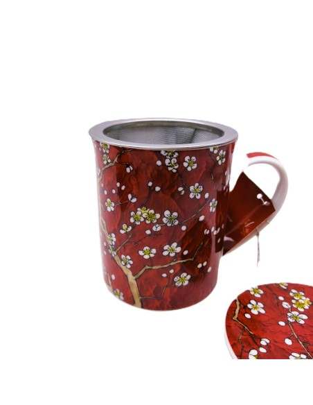 Comprar Mug con filtro Almendro roja, 0,250 l - Granada Tea Company