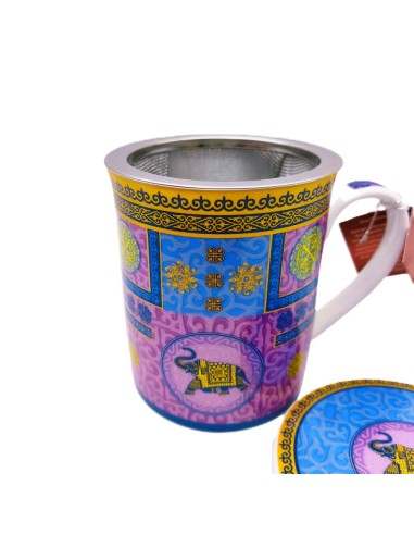 Comprar Mug con filtro Elefante Lila, 0,250 ml - Granada Tea Company