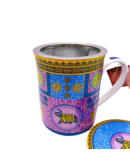 Comprar Mug con filtro Elefante Lila, 0,250 ml - Granada Tea Company