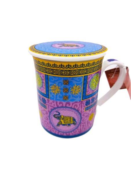 Comprar Mug con filtro Elefante Lila, 0,250 ml - Granada Tea Company