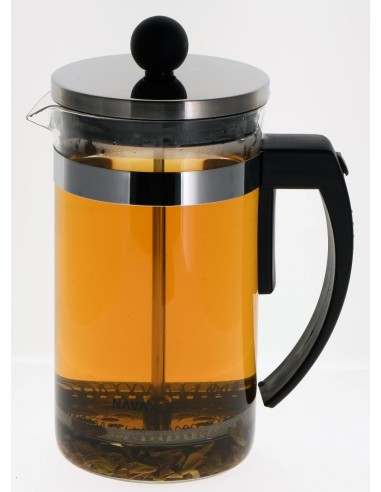 Tetera de Embolo mango negro 0,600 L