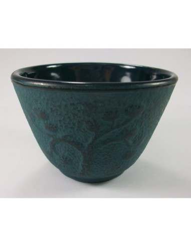 Vaso para Té de Hierro Color Azul.