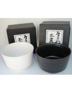 Cuenco para Matcha Blanco o Negro (color aleatorio)